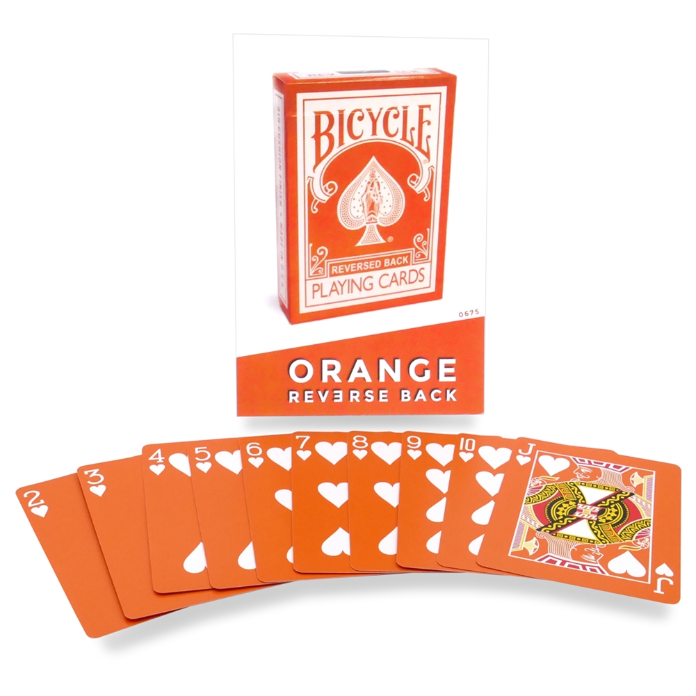 Bicycle Orange Deck Playing Cards By USPCC - Fashion Design, Elegant, Cute - Poker/Bridge Size